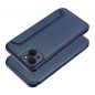 Apple iPhone 15 Plus Wallet Cases Razor Book Carbon Fibre, Carbon pattern  Blue