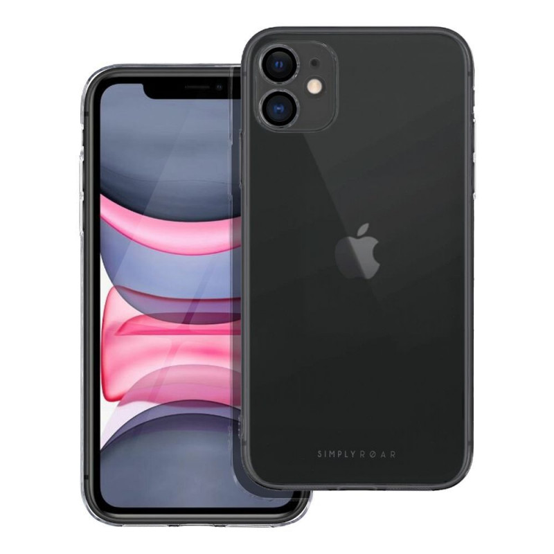 Apple iPhone 11 Case Roar Pure Simple Fit  Transparent