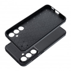 Samsung Galaxy S23 FE Case Carbon premium Elegant  Black