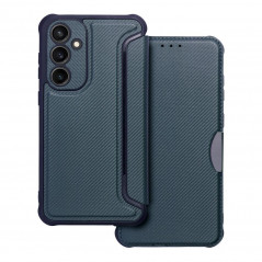 Samsung Galaxy S23 FE Wallet Cases Razor Book Carbon Fibre, Carbon pattern  Blue