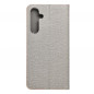 Samsung Galaxy A35 Wallet Cases LUNA Book Gold Elegant  Silver