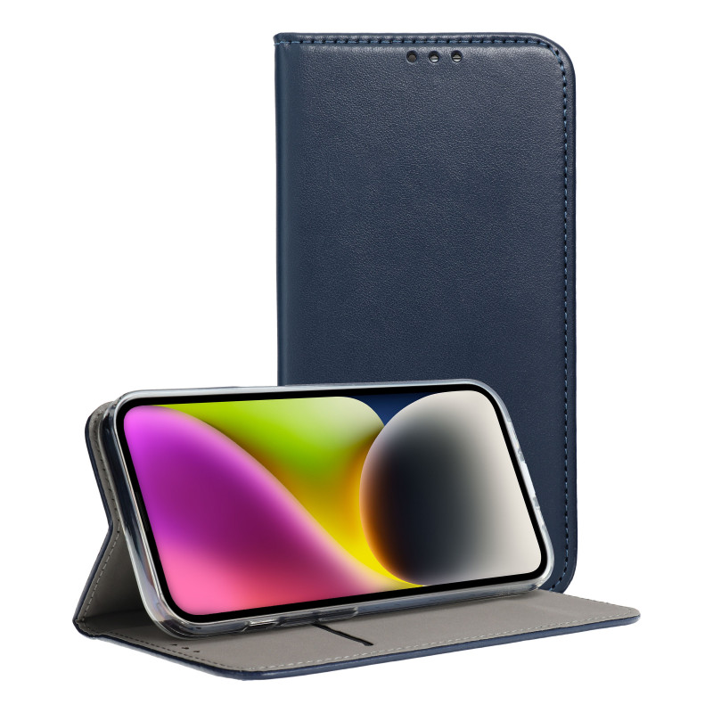 Oppo A58 Wallet Cases Smart Magneto book Navy