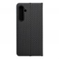 Samsung Galaxy S23 FE Wallet Cases LUNA Book Carbon Carbon Fibre, Elegant  Black