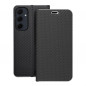 Samsung Galaxy A35 Wallet Cases LUNA Book Carbon Carbon Fibre, Elegant  Black