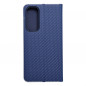 Samsung Galaxy A35 Wallet Cases LUNA Book Carbon Carbon Fibre, Elegant  Blue