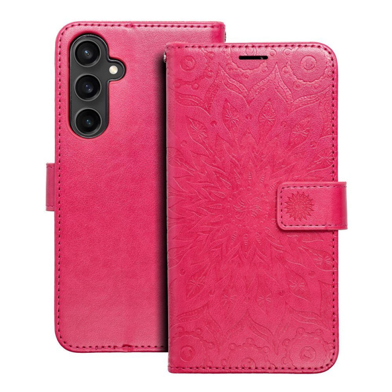 Samsung Galaxy S23 FE Wallet Cases MEZZO Book Mandala  Magenta