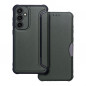 Samsung Galaxy S23 FE Wallet Cases Razor Book Carbon Fibre, Carbon pattern  Dark green