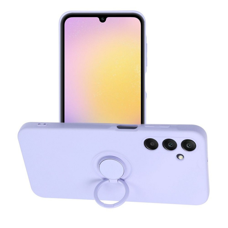 Samsung Galaxy A25 5G Case Silicone ring Violet