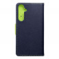 Samsung Galaxy A35 Wallet Cases Fancy Book Navy / Lime