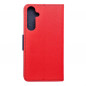 Samsung Galaxy A35 Wallet Cases Fancy Book Red / Navy