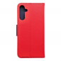 Samsung Galaxy A15 5G Wallet Cases Fancy Book Red / Navy