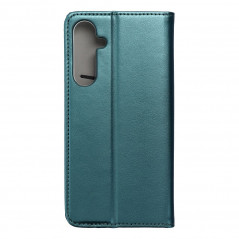 Samsung Galaxy A35 Wallet Cases Smart Magneto book Dark green