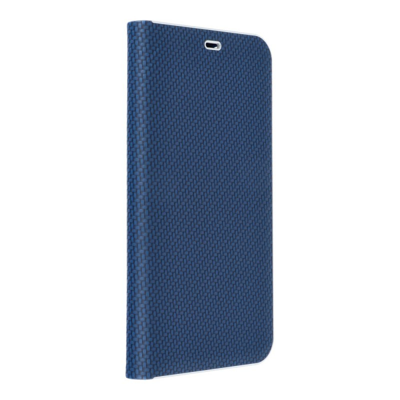 Samsung Galaxy A15 5G Wallet Cases LUNA Book Carbon Carbon Fibre, Elegant  Blue