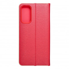 Samsung Galaxy A15 5G Wallet Cases LUNA Book Gold Elegant  Red