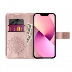 Samsung Galaxy A15 5G Wallet Cases MEZZO Book Mandala  Rose gold