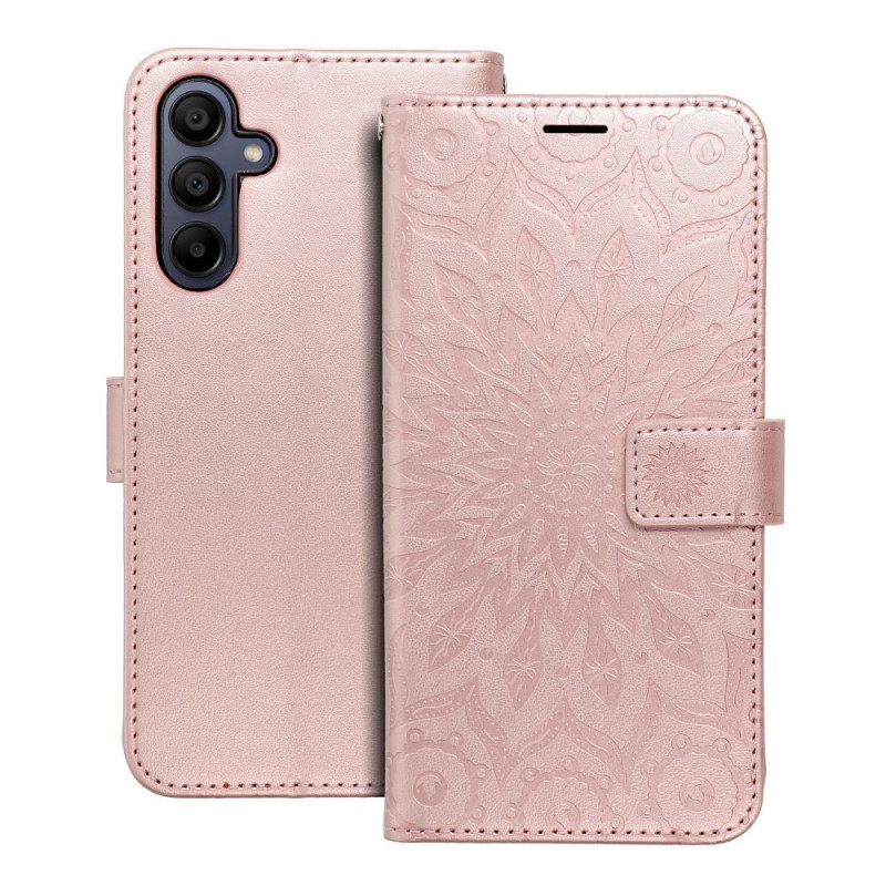 Samsung Galaxy A15 5G Wallet Cases MEZZO Book Mandala  Rose gold