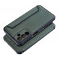 Samsung Galaxy A15 5G Wallet Cases Razor Book Carbon Fibre, Carbon pattern  Dark green