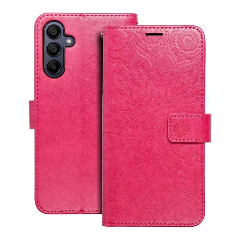 Samsung Galaxy A15 5G Wallet Cases MEZZO Book Mandala  Magenta