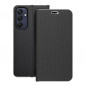 Samsung Galaxy A25 5G Wallet Cases LUNA Book Carbon Carbon Fibre, Elegant  Black