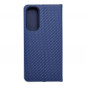 Samsung Galaxy A25 5G Wallet Cases LUNA Book Carbon Carbon Fibre, Elegant  Blue