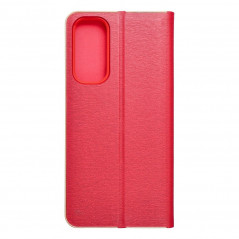Samsung Galaxy A25 5G Wallet Cases LUNA Book Gold Elegant  Red
