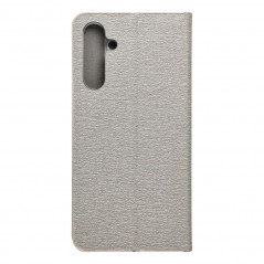 Samsung Galaxy A25 5G Wallet Cases LUNA Book Gold Elegant  Silver