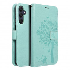 Samsung Galaxy A25 5G Wallet Cases MEZZO Book Tree  Green
