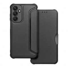 Samsung Galaxy A25 5G Wallet Cases Razor Book Carbon Fibre, Carbon pattern  Black