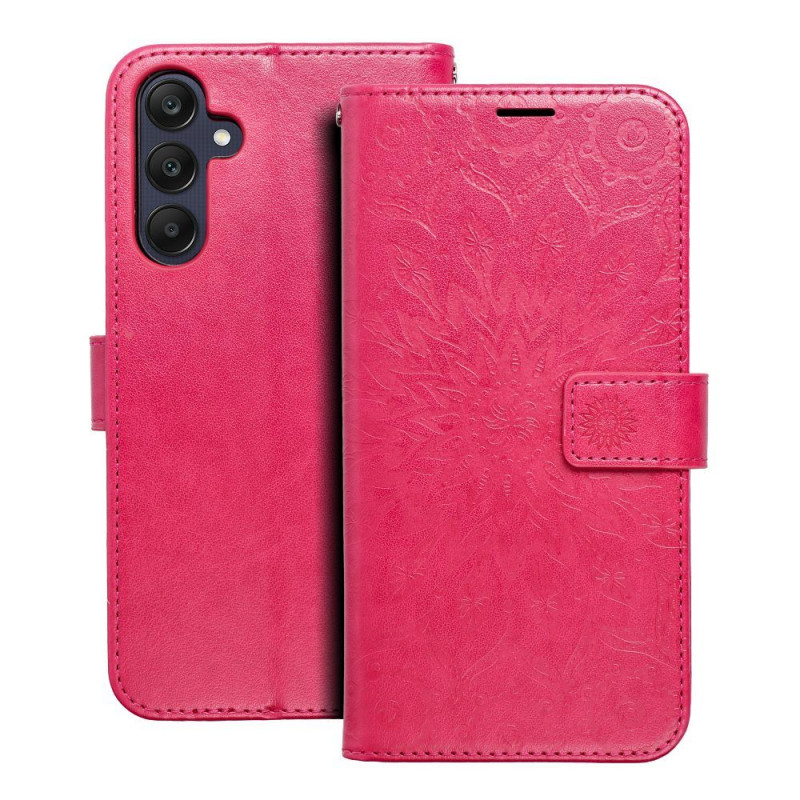 Samsung Galaxy A25 5G Wallet Cases MEZZO Book Mandala  Magenta