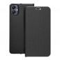Samsung Galaxy A05 Wallet Cases LUNA Book Carbon Carbon Fibre, Elegant  Black