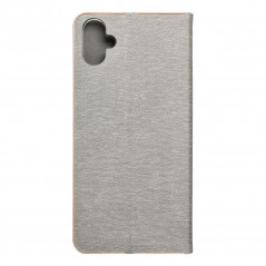 Samsung Galaxy A05 Wallet Cases LUNA Book Gold Elegant  Silver