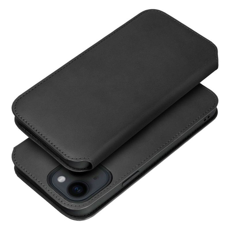 Samsung Galaxy A55 Wallet Cases Dual Pocket book Black