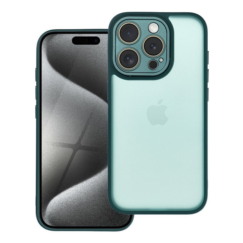 Apple iPhone 15 Pro Case VARIETE Elegant  Dark green