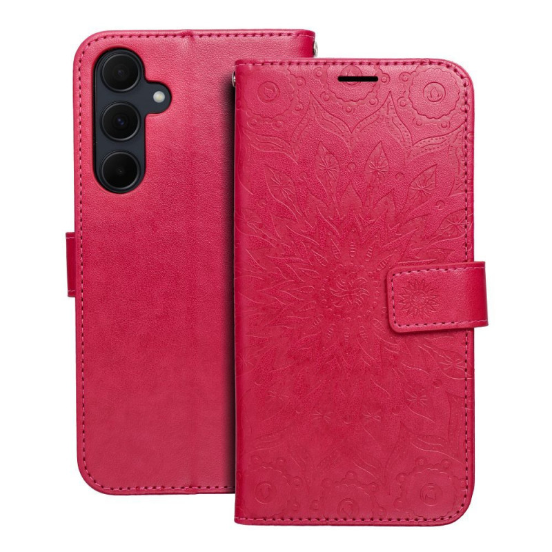 Samsung Galaxy A35 Wallet Cases MEZZO Book Mandala  Magenta