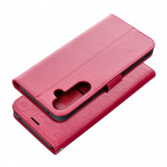 Samsung Galaxy A35 Wallet Cases MEZZO Book Mandala  Magenta