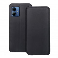 Motorola Moto G14 Wallet Cases Dual Pocket book Black