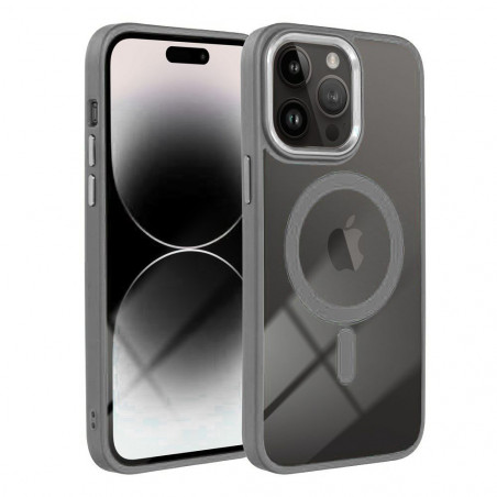 Apple iPhone 15 Pro Case Color Edge Mag MagSAFE  Titanium grey