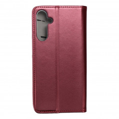 Samsung Galaxy A25 5G Wallet Cases Smart Magneto book Burgundy