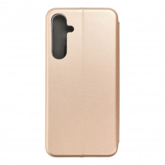 Samsung Galaxy A55 Wallet Cases Book Elegance Elegant  Gold