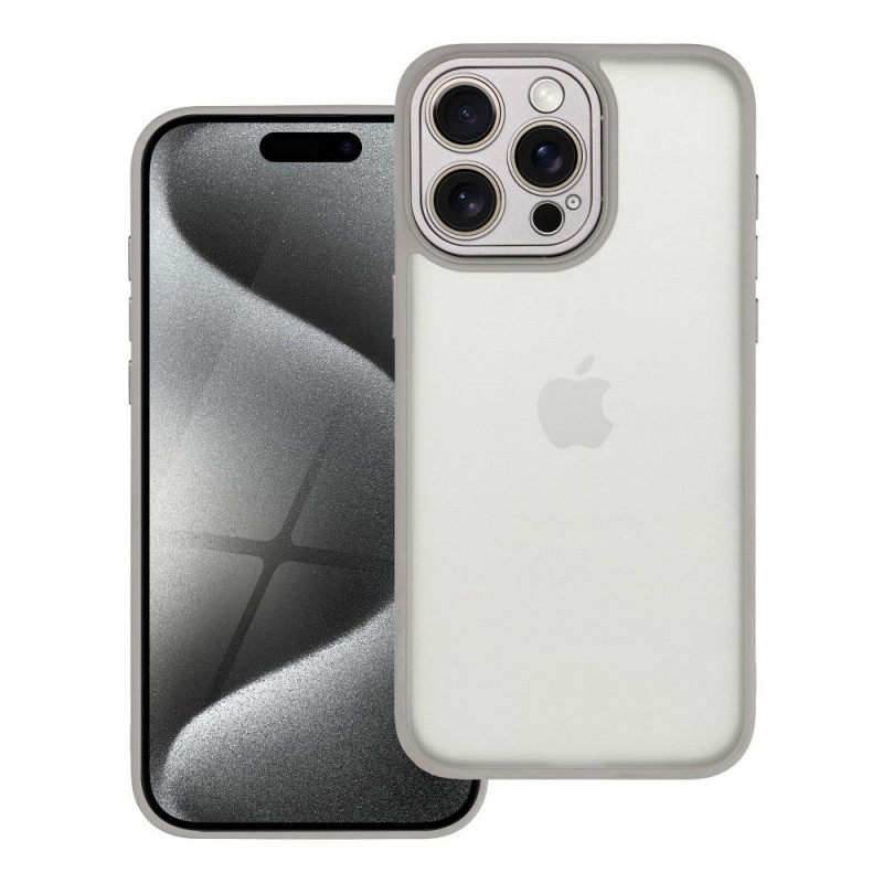 Apple iPhone 15 Pro Max Case VARIETE Elegant  Steel