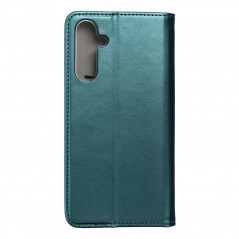 Samsung Galaxy A25 5G Wallet Cases Smart Magneto book Dark green