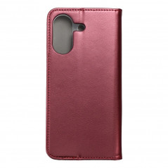 XIAOMI Redmi 13C Wallet Cases Smart Magneto book Burgundy