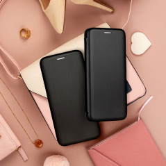 Samsung Galaxy A15 5G Wallet Cases Book Elegance Elegant  Black