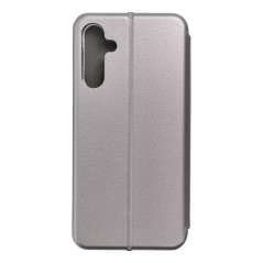 Samsung Galaxy A15 5G Wallet Cases Book Elegance Elegant  Grey