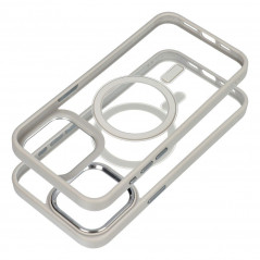 Apple iPhone 15 Pro Max Case Color Edge Mag MagSAFE  Titanium grey