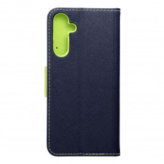 Samsung Galaxy A25 5G Wallet Cases Fancy Book Navy / Lime