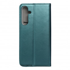 Samsung Galaxy A55 Wallet Cases Smart Magneto book Dark green