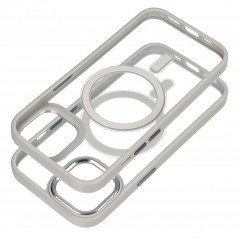 Apple iPhone 15 Case Color Edge Mag MagSAFE  Titanium grey