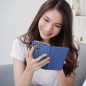 Oppo A58 Wallet Cases Smart Case Book Navy