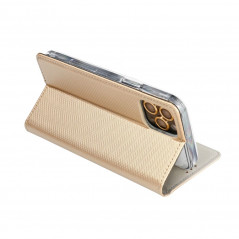 Oppo A58 Wallet Cases Smart Case Book Gold